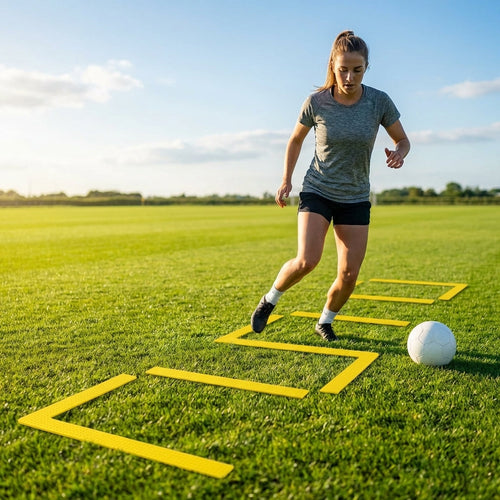 Training Marker Lines – Yellow – Flexible Rubber – Sports Courts & Fields