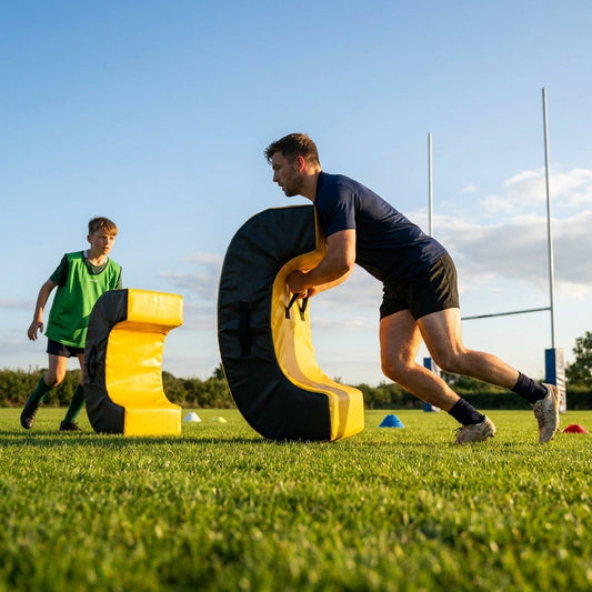 Rugby Ruck & Roll Pads in Yellow/Black for Junior and Senior training - product detail