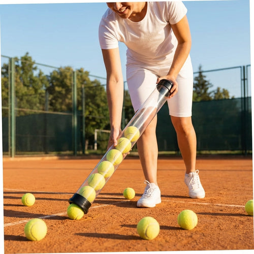 Tennis Ball Pick-Up Tube – Transparent PVC – Indoor/Outdoor Use