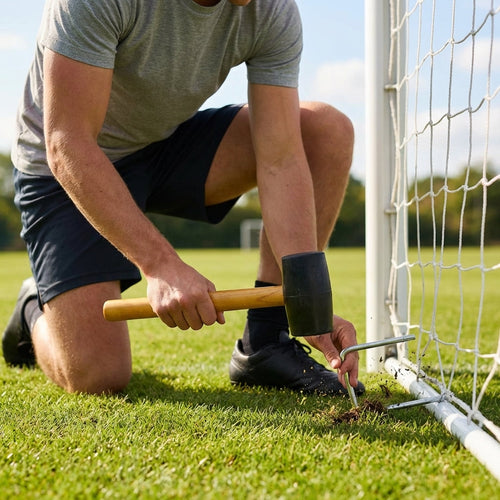 Rubber Peg Mallet – Black – Durable Rubber Head – Sports Net Setup