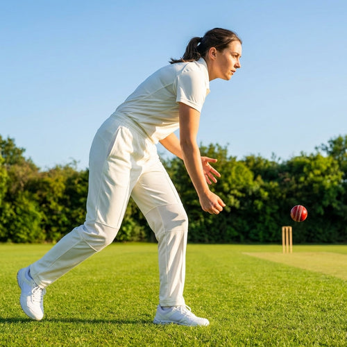 Women’s Cricket Trousers – White – Polyester – Matchday Comfort