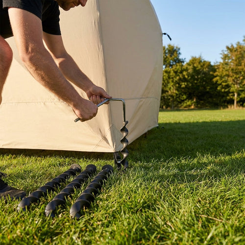 Ground Anchor Kit – Set of 4 – Steel – Outdoor Stability