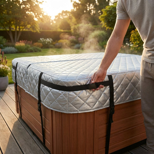 Hot Tub Thermal Insulation Cover – Grey – Enhanced PE Layers – Energy Saving
