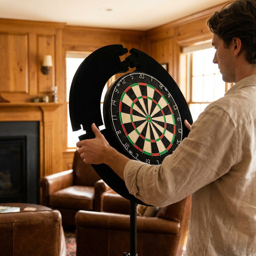 Dartboard Surround – Black/Red/Blue/White – EVA Foam – Indoor Use