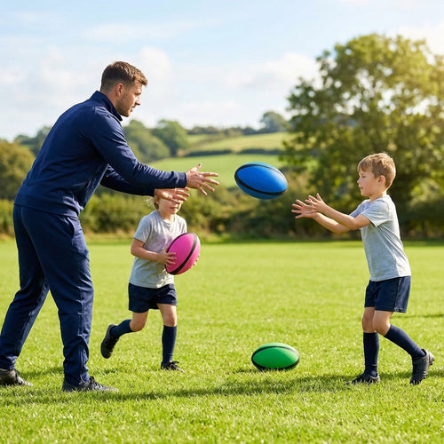 Mini Rugby Balls – Size 2 – Synthetic Rubber – Junior Training