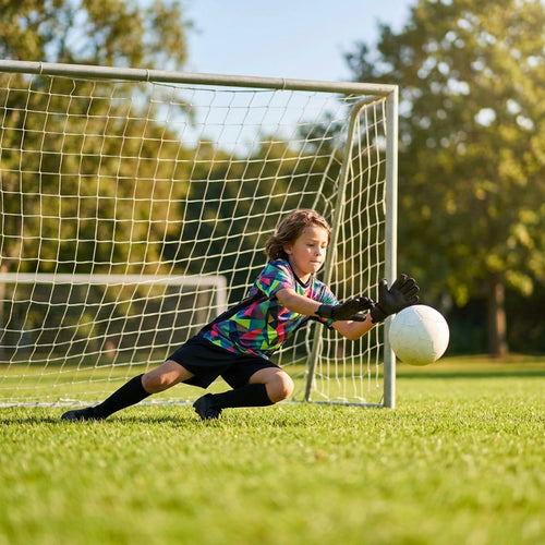 Kids' Goalkeeper Shirt – Ages 5-14 – Polyester – Football Training