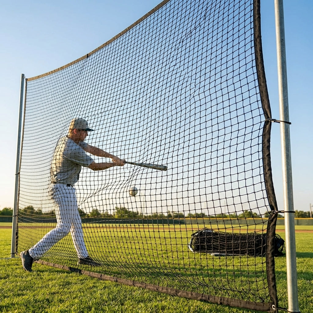 Heavy-duty baseball netting panels for indoor and outdoor use - product detail