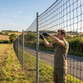 Black anti-litter netting made from HDPP twine for building sites - product detail