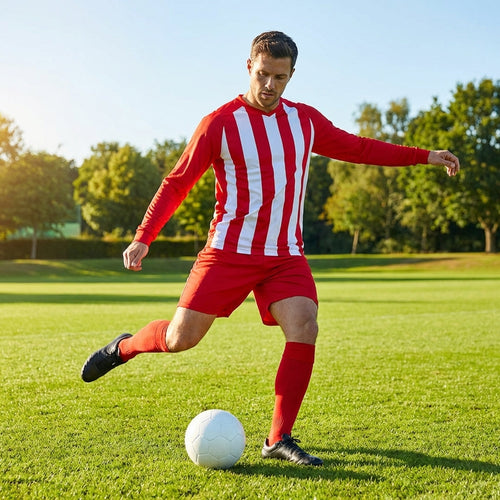 Men's Striped Football Kit – XS-XXL – Polyester – Matchday Gear