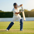 Colourful cricket batting pads in cotton and cane for short-form cricket