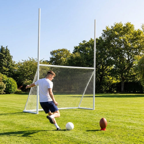 Combi Goal Posts – 10x6 – Reinforced uPVC – Garden Use