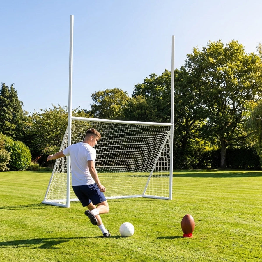Combi Goal Posts – 10x6 – Reinforced uPVC – Garden Use