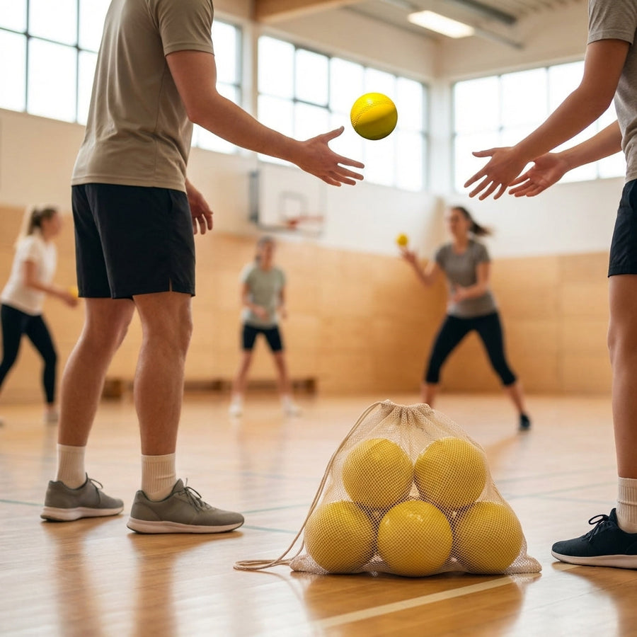 Rounders Balls – Yellow – Soft Plastic – Indoor Use