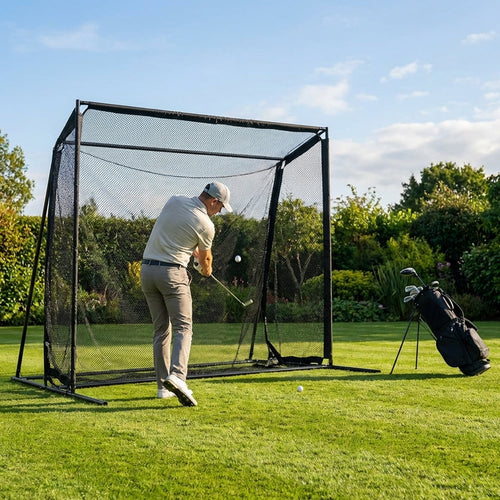 Golf Practice Net – 10ft x 9ft – HDPP & Steel – Garden & Range Use