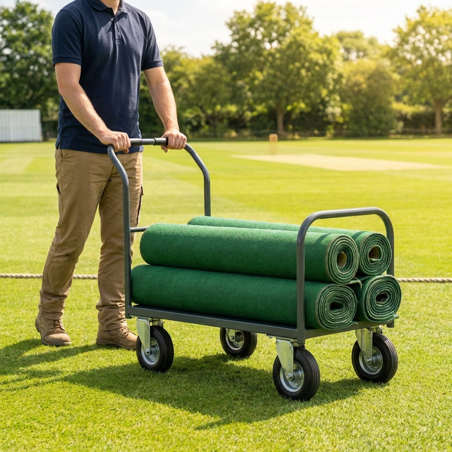 Cricket Mat Trolley – Steel – 4 Mat Capacity – Sports Facility Use