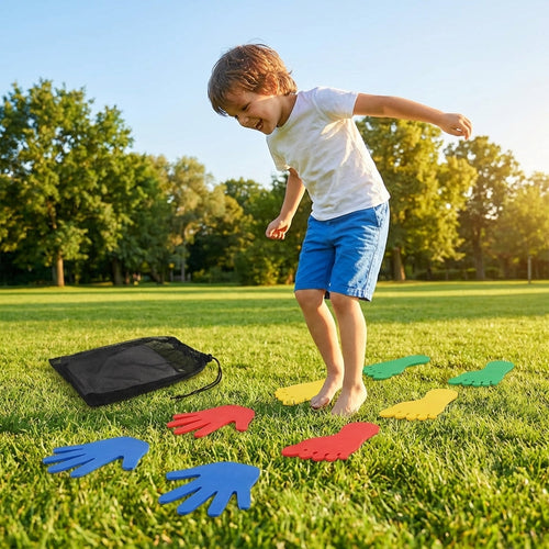 Non-Slip Hands and Feet Markers – Multi-Colour – Durable Rubber – Indoor/Outdoor Play