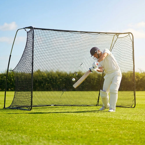 Cricket Backstop Net – 16ft x 9ft – Knotless Polyester – Indoor/Outdoor