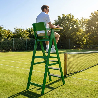 Tennis Umpire Chair – Green – Treated Wood – Tennis Courts