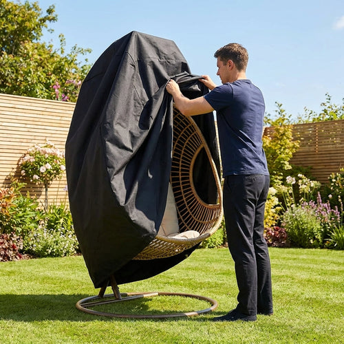 Hanging Chair Cover – Black – Waterproof PVC – Outdoor Use