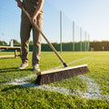 Replacement brush for tennis court sweeper with quick install feature