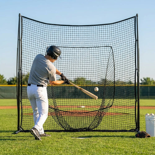 Custom Baseball Nets – Black – HDPP Material – Indoor/Outdoor Use