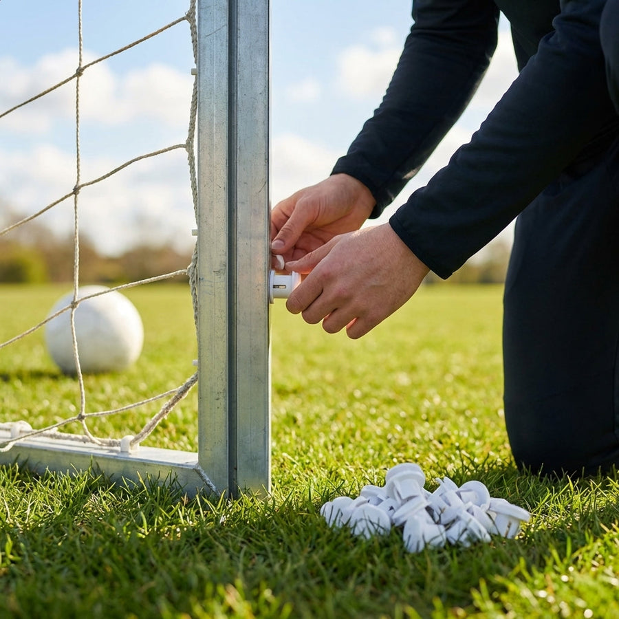 Football Goal Locking Buttons – Pack of 16 – Durable Plastic – Outdoor Sports Use