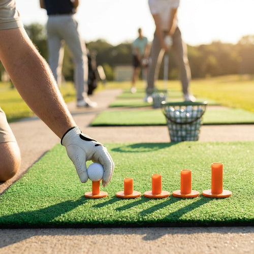 Rubber Driving Range Tees – Mixed Sizes – Durable Rubber – Golf Practice