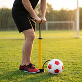 Aluminium football stirrup pump with EPDM hose