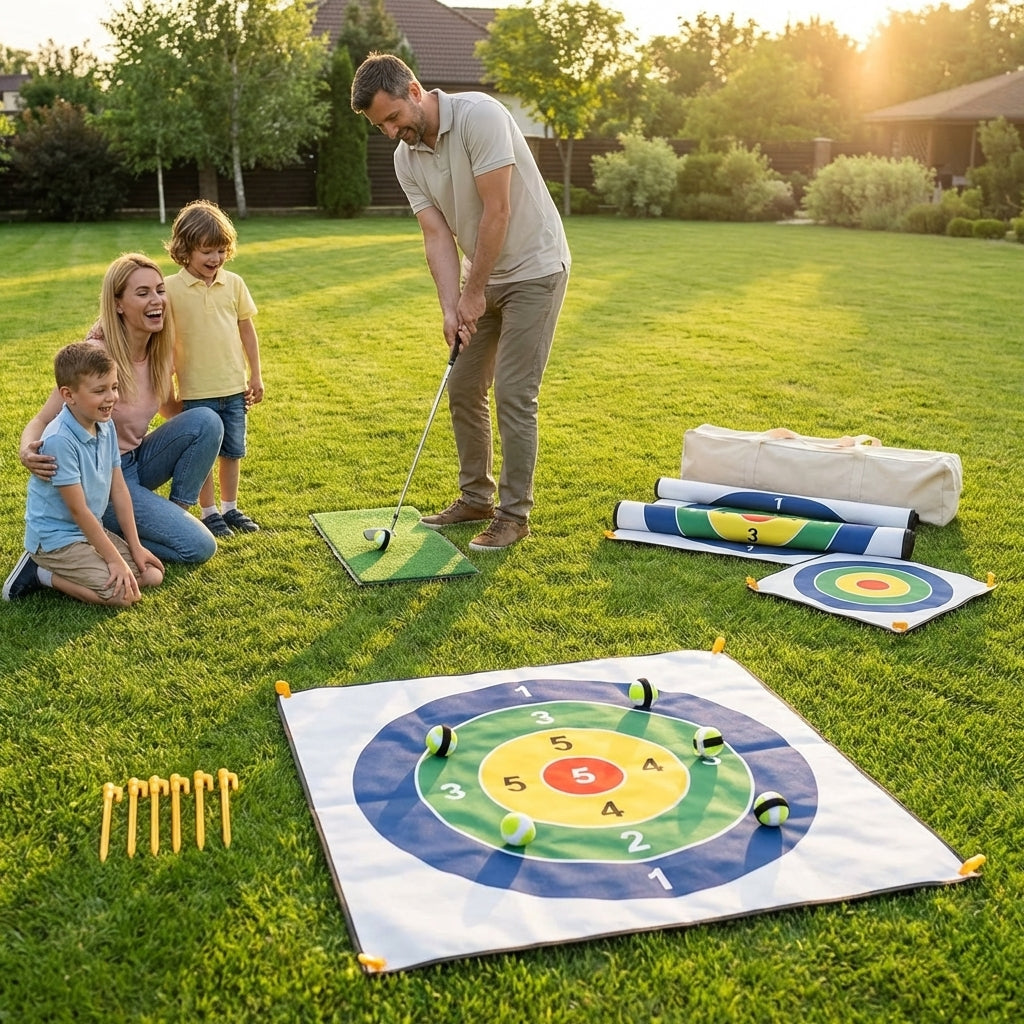 Golf Chipping Game with target mat and balls - product detail