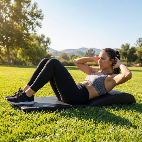 Ab Mat – Black – Durable PVC – Core Workouts