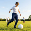 Kids' tracksuit bottoms in black and navy, ideal for youth sportswear