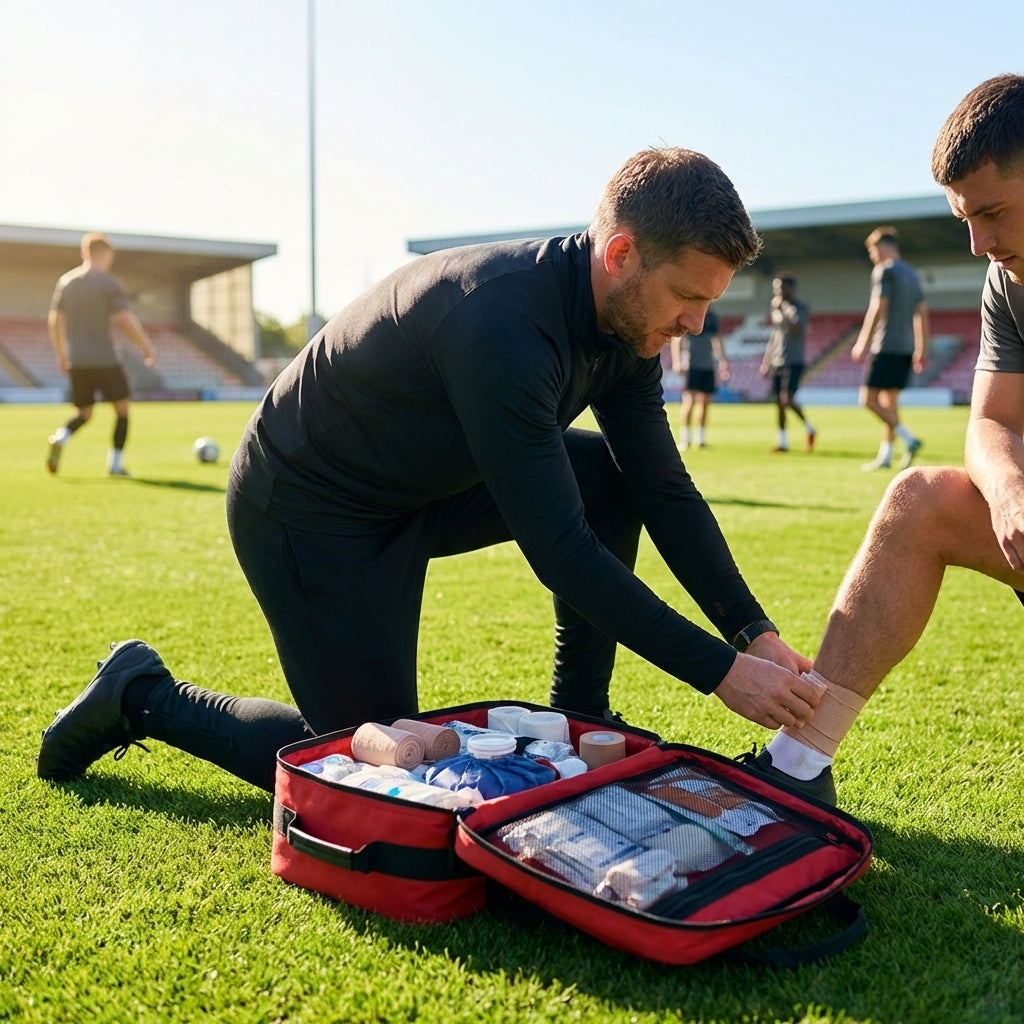 Pro Football First Aid Kit with Waterproof Nylon Bag