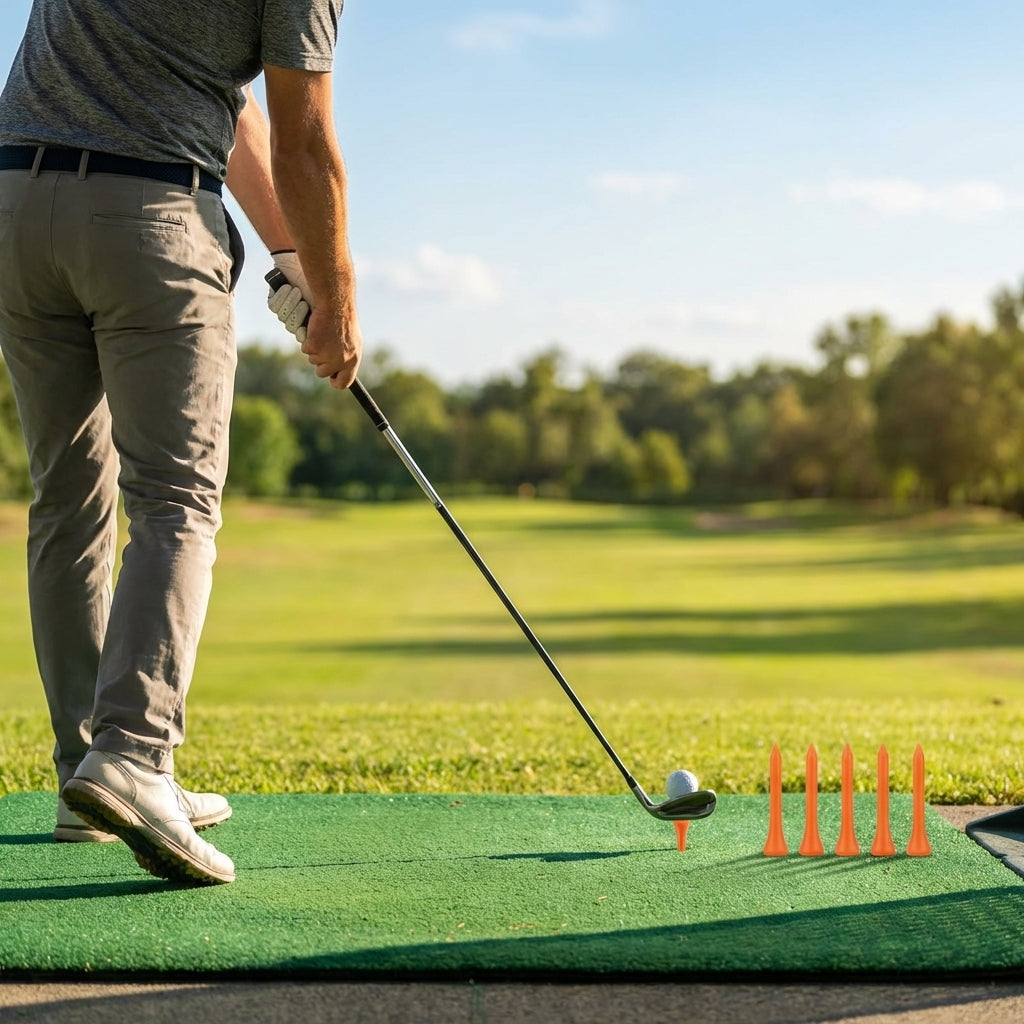 35mm rubber golf driving range tees for iron practice - product detail