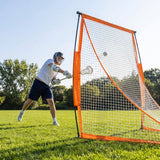 Lacrosse backstop net with durable polyester for training