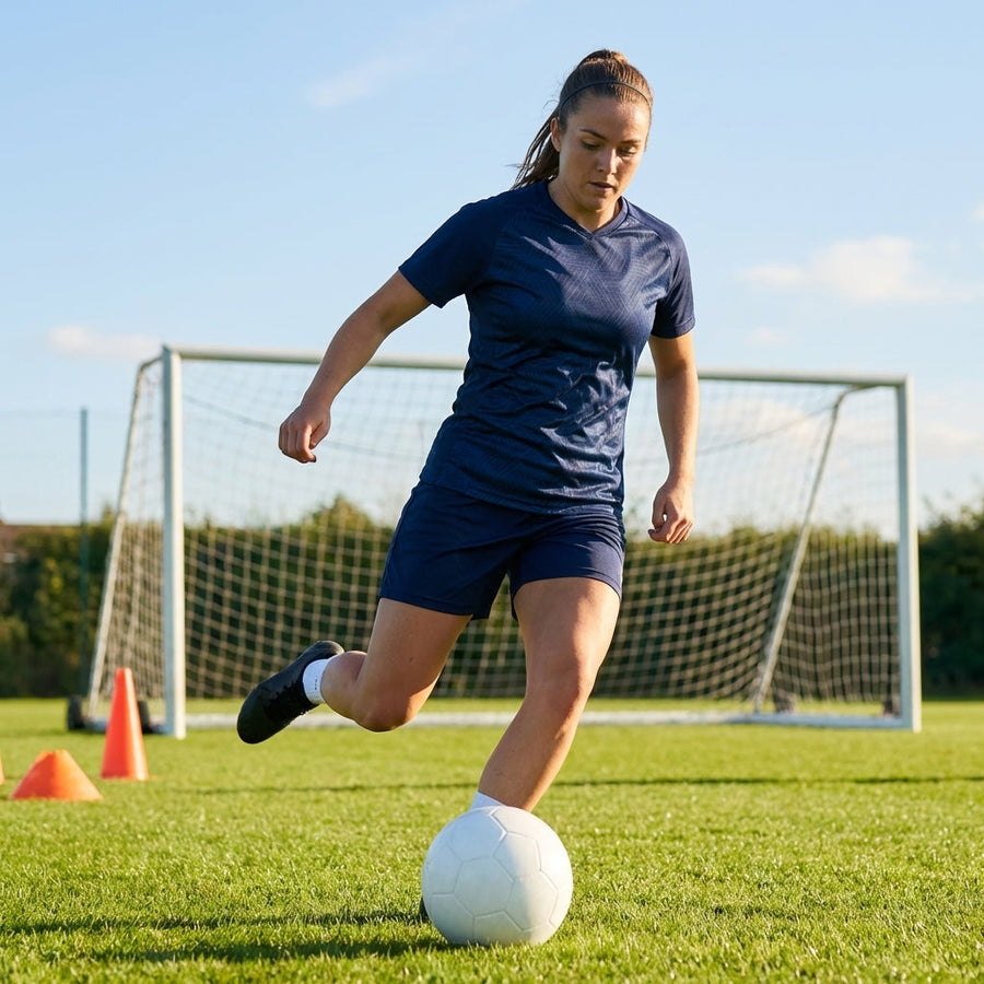 Navy Blue Football Shirt – 5 Sizes – 100% Polyester – Sportswear