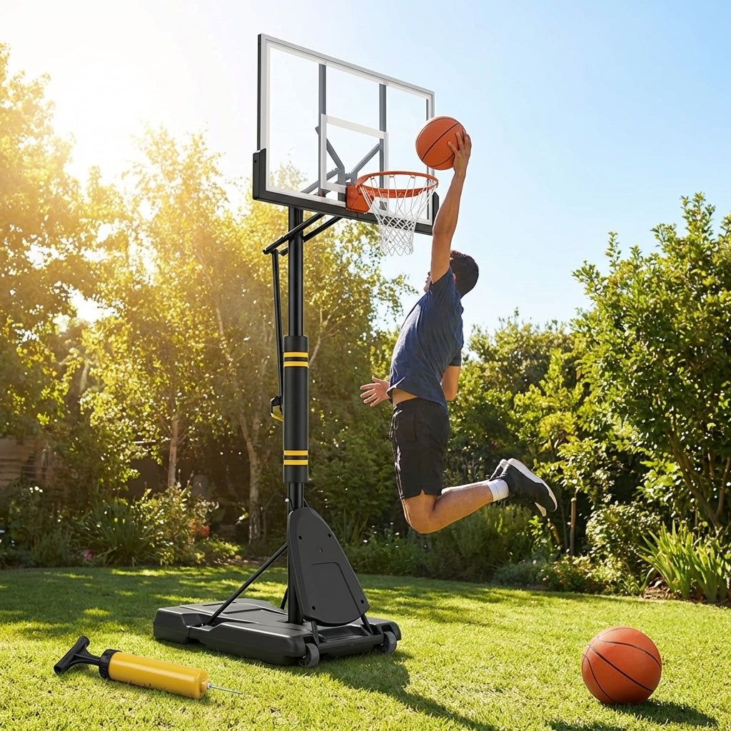 Adjustable Basketball Hoop with Portable System - product detail