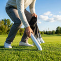 Golf ball shag bag with aluminium tube and nylon storage - product detail
