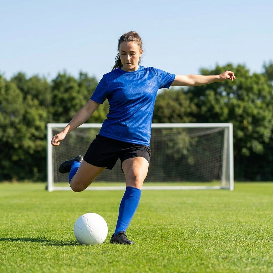 Women's Short Sleeve Football Shirt – XS-XL – Polyester – Sports