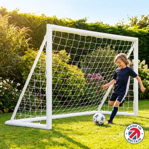 Football Goal Post – 6ft x 4ft – Weatherproof uPVC – Garden & Kids Training