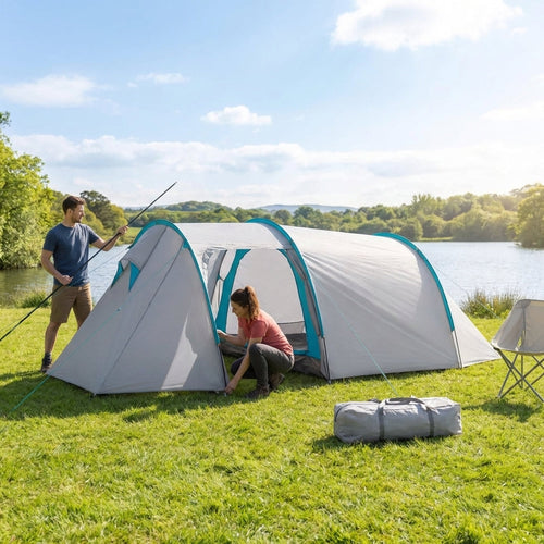 Camping Tent – 6 Man – Waterproof Polyester – Outdoor Festivals
