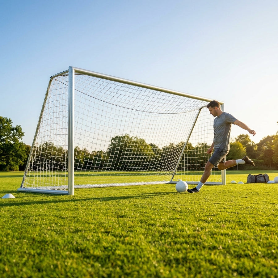 Freestanding Football Goal – 21x7ft – Aluminium – Junior & Senior Matches