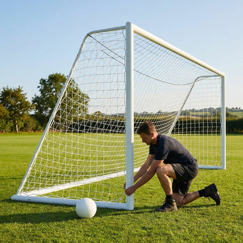 Steel Football Goal – 12 x 6ft – Durable Steel – Outdoor Use