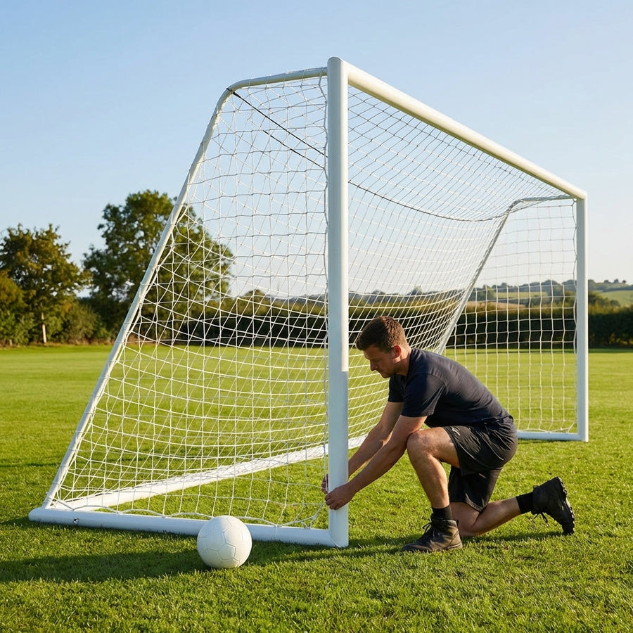 Steel Football Goal – 12 x 6ft – Durable Steel – Outdoor Use