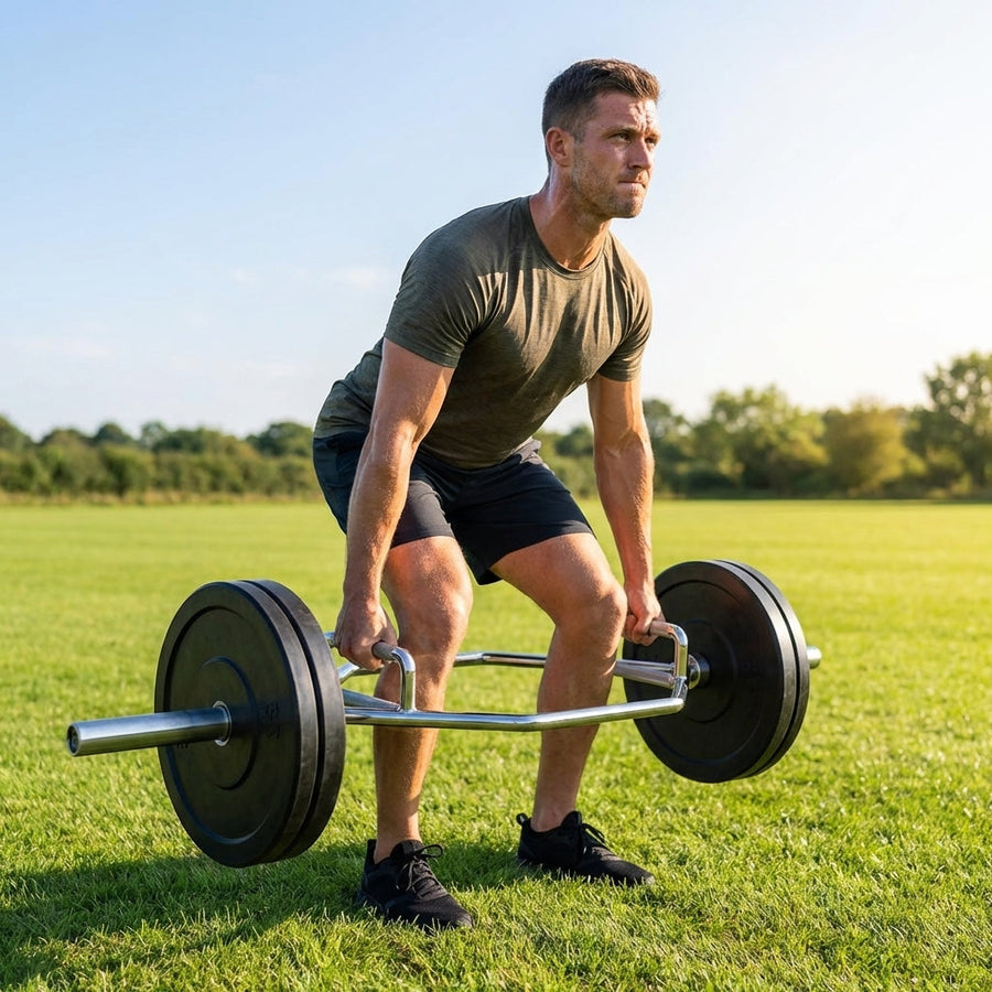 Olympic Hex Bar – 25kg – Steel – Gym & Home Workouts