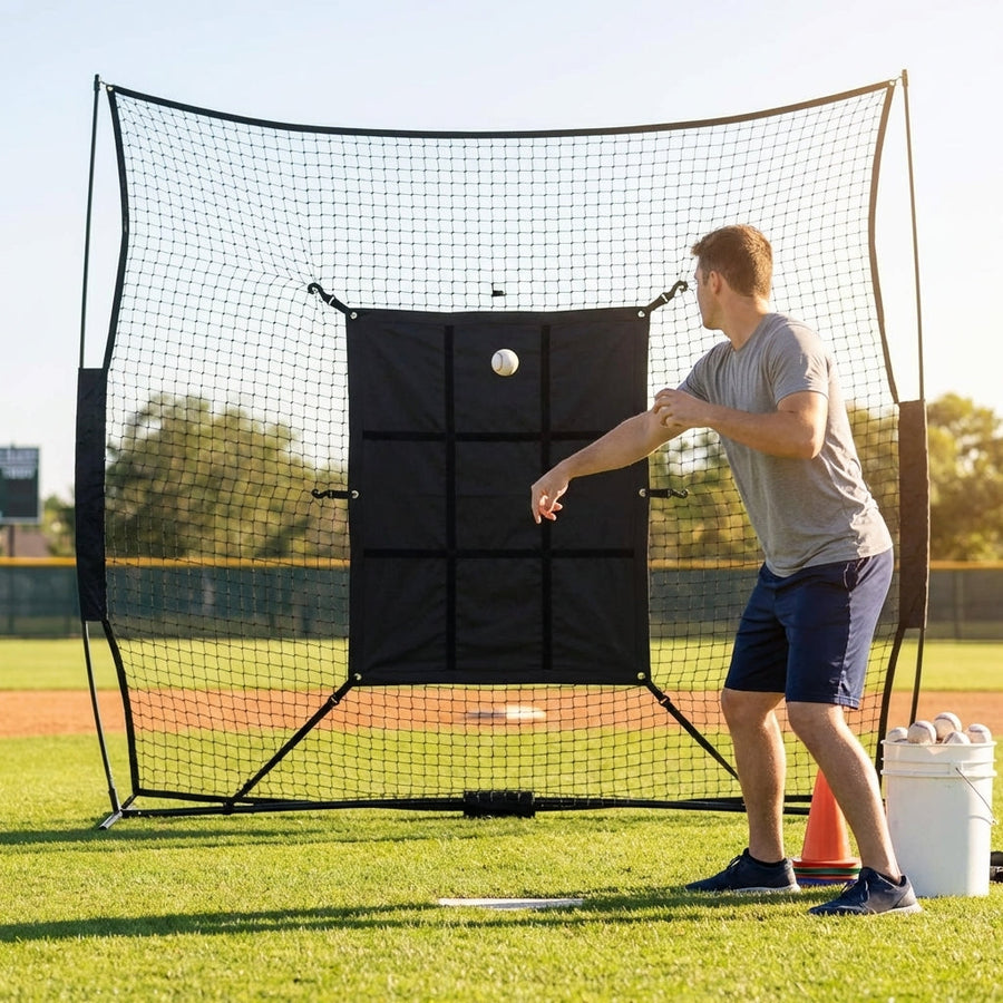 Baseball Pitching Target – 50cm x 50cm – Polyester & Polypropylene – Indoor/Outdoor Use