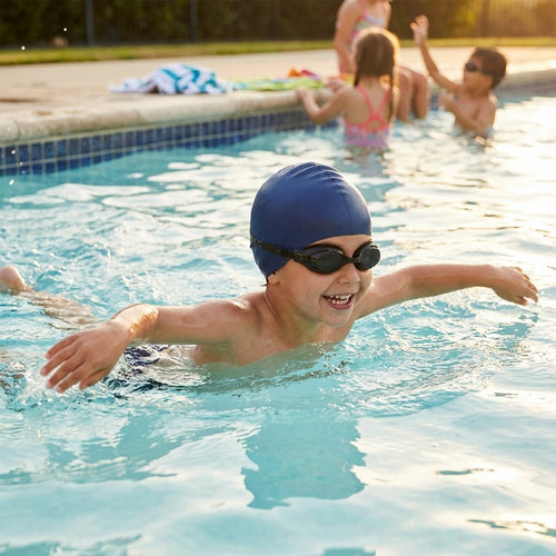 Kids' Swimming Caps – Small/Medium – Silicone – Pool & Lessons