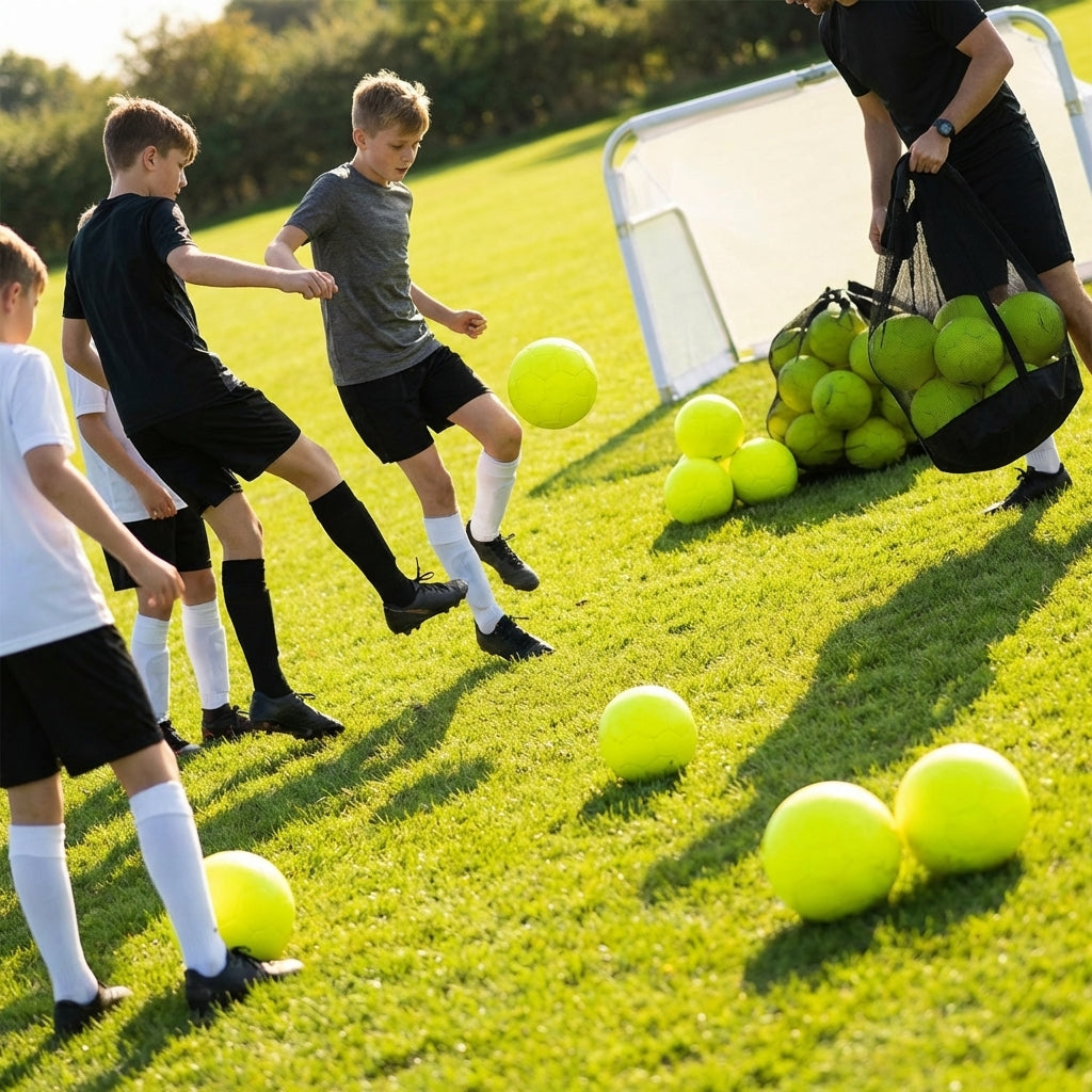 Fluorescent yellow indoor football for sports centres - product detail