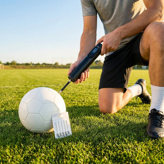 Electric ball pump with LED display for sports equipment - product detail
