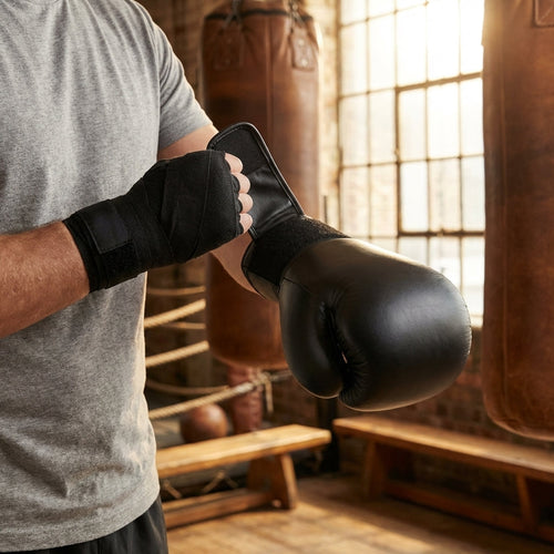 Boxing Gloves & Hand Wraps – Various Sizes & Colours – PU Leather – Combat Sports