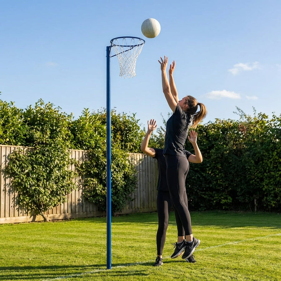 Replacement Netball Post Hoop – Blue/Pink – Galvanised Steel – Indoor/Outdoor Use